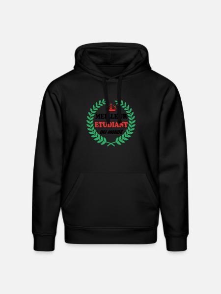 BESTER STUDENT DER WELT - Stanley/Stella Unisex Bio-Hoodie DRUMMER  - Schwarz
