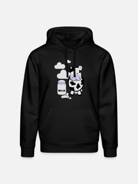 kuh milk - Stanley/Stella DRUMMER Unisex Organic Hoodie - black