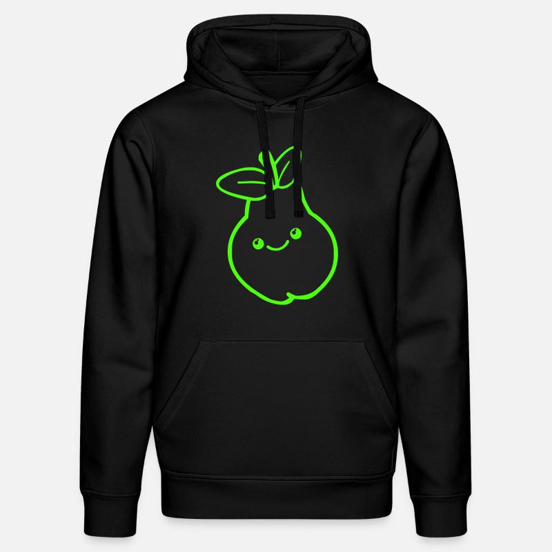 birne comic - Stanley/Stella Unisex Bio-Hoodie DRUMMER  - Schwarz