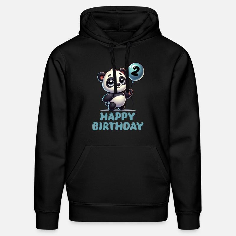 Panda BD Ballon Anniversaire 2 - Sweat à capuche bio DRUMMER Stanley/Stella Unisexe - noir