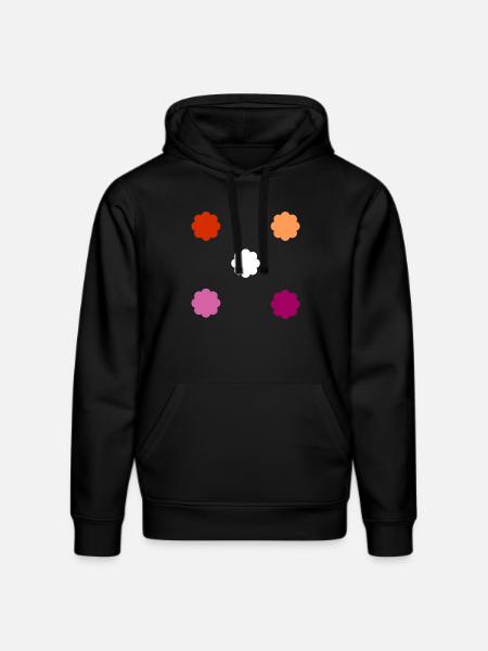 Subtle Lesbian Pride - Stanley/Stella DRUMMER Unisex Organic Hoodie - black