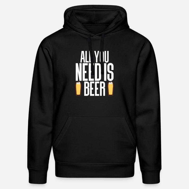 Bier - Stanley/Stella Unisex Bio-Hoodie DRUMMER  - Schwarz