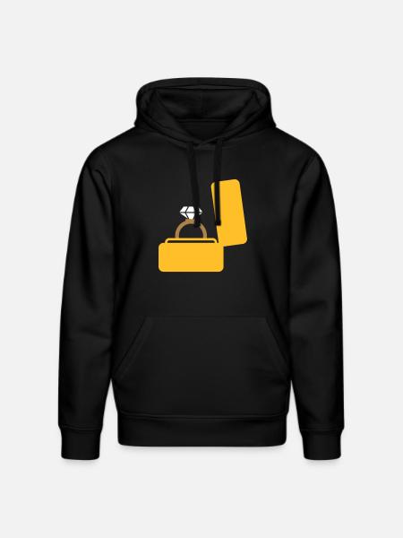 Ring wedding gift - Stanley/Stella DRUMMER Unisex Organic Hoodie - black