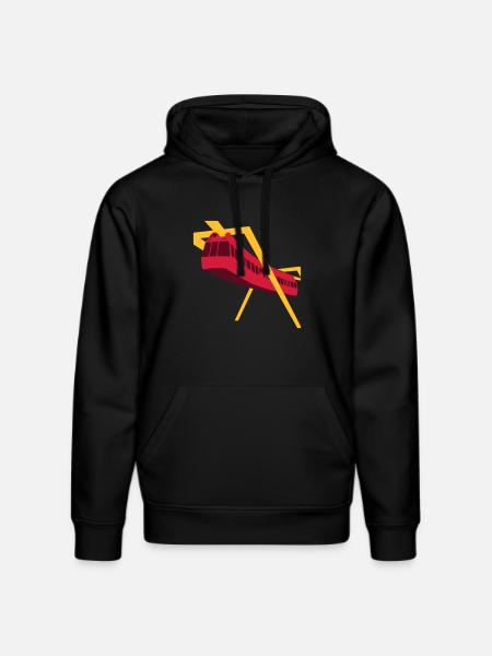 Aerobus Mannheim BUGA 1975 - Stanley/Stella Unisex Bio-Hoodie DRUMMER - Schwarz