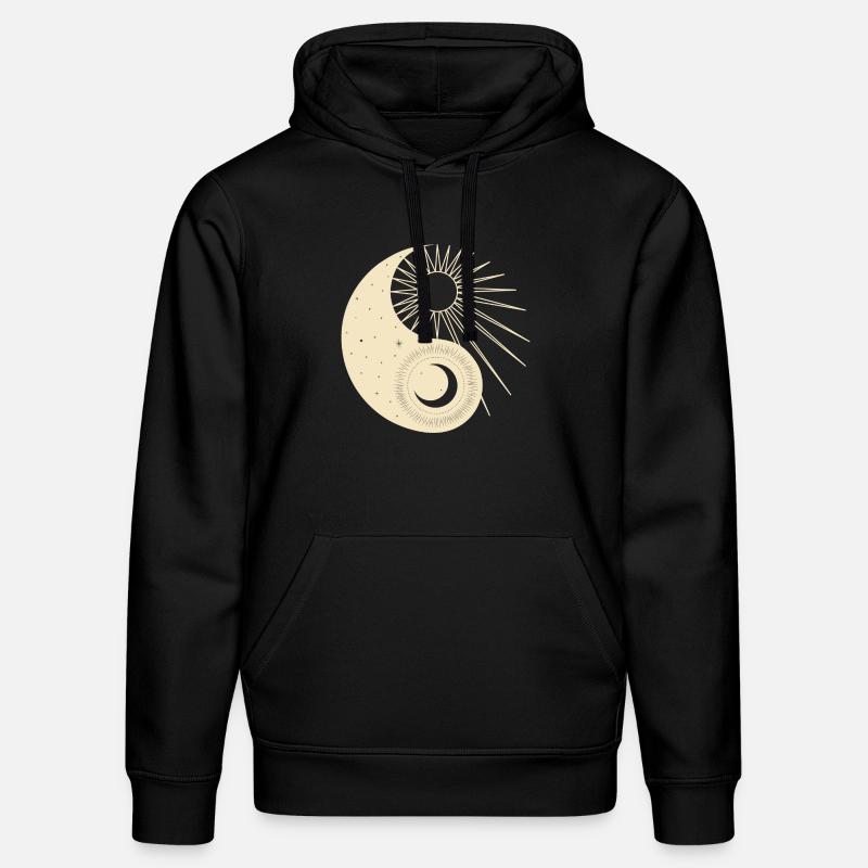Équilibre cosmique - Sweat à capuche bio DRUMMER Stanley/Stella Unisexe - noir