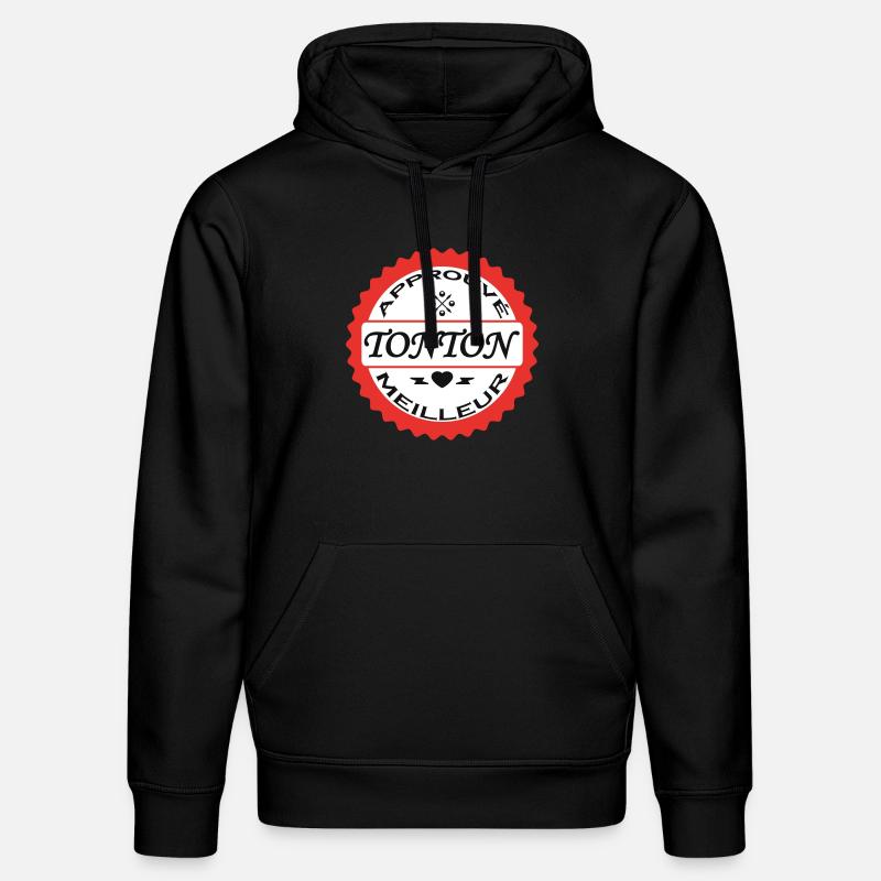 Anerkannt Bester Onkel - Stanley/Stella Unisex Bio-Hoodie DRUMMER  - Schwarz