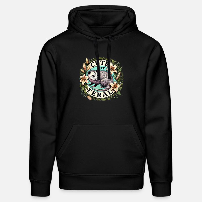 Mignon mais sauvage - Sweat à capuche bio DRUMMER Stanley/Stella Unisexe - noir
