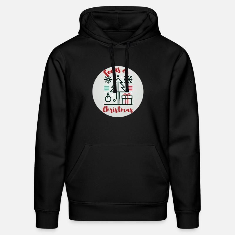 Focus sur Noël - Sweat à capuche bio DRUMMER Stanley/Stella Unisexe - noir