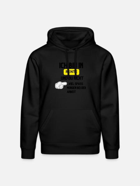 I'm retired - Stanley/Stella DRUMMER Unisex Organic Hoodie - black