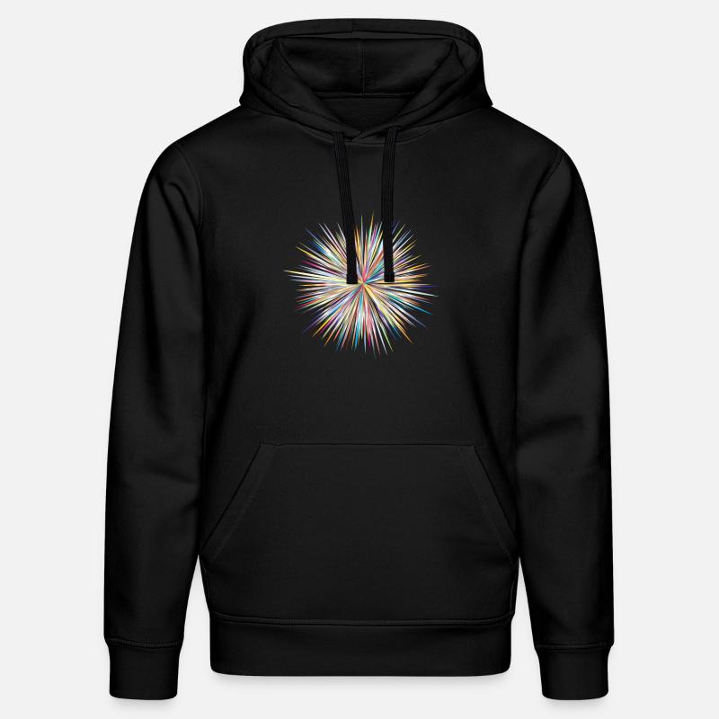 Abstract Explosion - Stanley/Stella Unisex Bio-Hoodie DRUMMER  - Schwarz