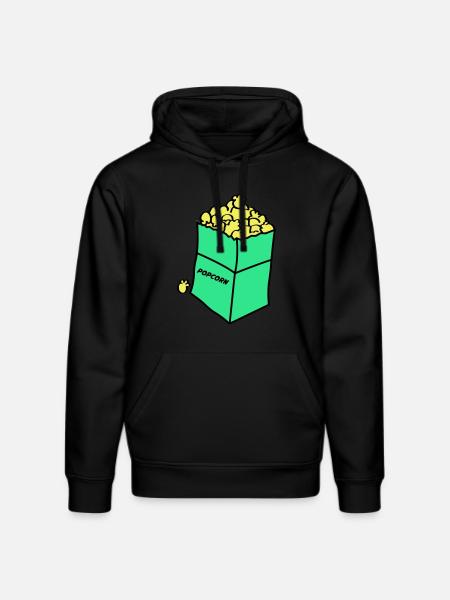 Popcorn 02 - Stanley/Stella DRUMMER Unisex Organic Hoodie - black