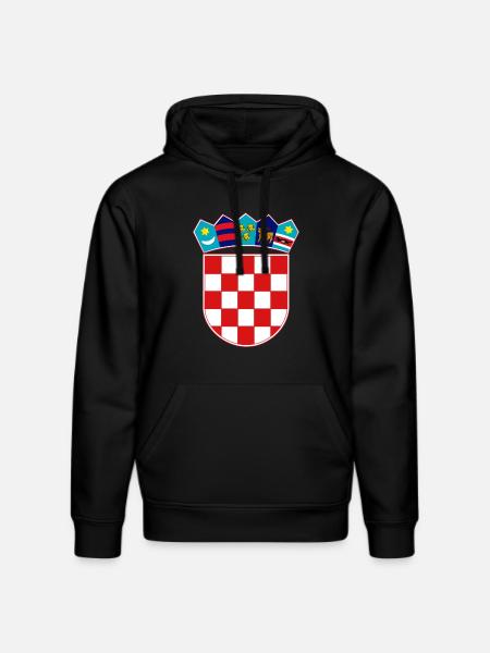 hrvatska - Stanley/Stella Unisex Bio-Hoodie DRUMMER - Schwarz