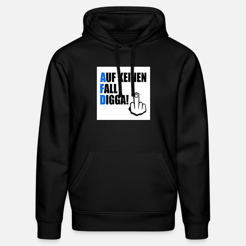 Certainement pas digga - Sweat à capuche bio DRUMMER Stanley/Stella Unisexe - noir