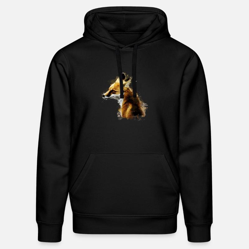 Fuchs - Stanley/Stella Unisex Bio-Hoodie DRUMMER  - Schwarz