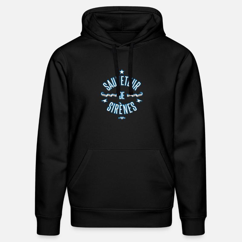 sauveteur de sirenes 2 - Sweat à capuche bio DRUMMER Stanley/Stella Unisexe - noir