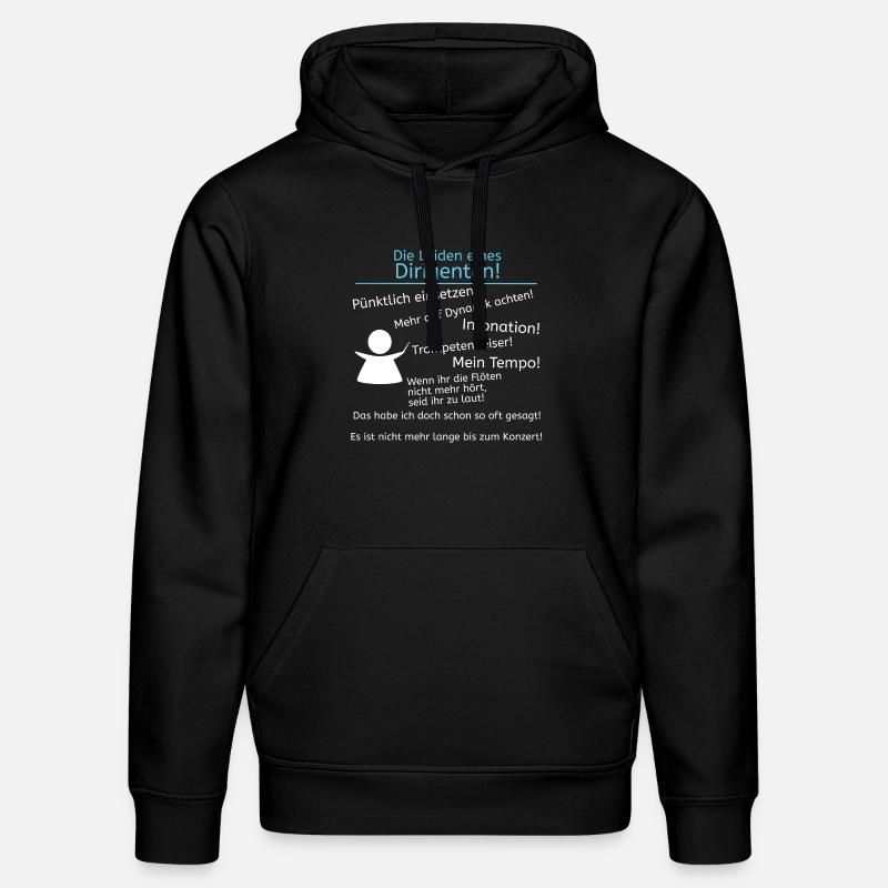 Leiden eines Dirigenten - Stanley/Stella Unisex Bio-Hoodie DRUMMER  - Schwarz