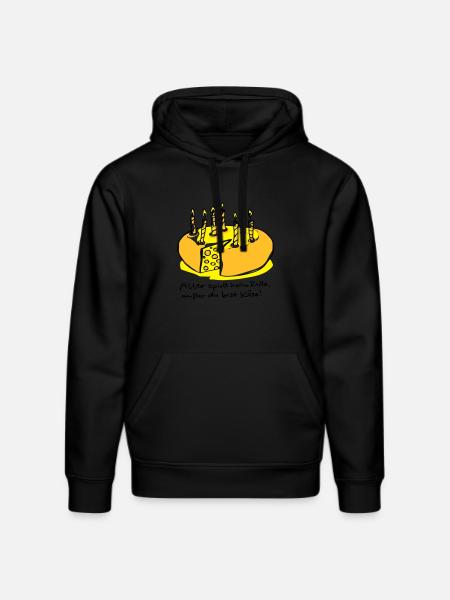Alter und Käse - Stanley/Stella Unisex Bio-Hoodie DRUMMER - Schwarz