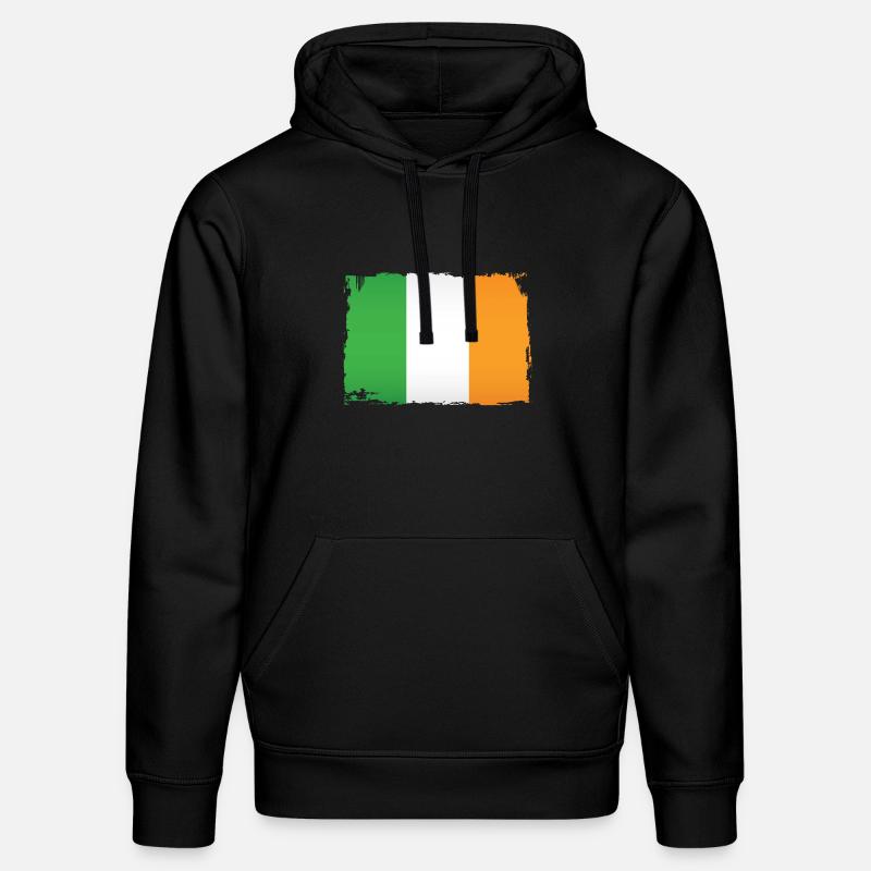 Drapeau irlandais en - Sweat à capuche bio DRUMMER Stanley/Stella Unisexe - noir
