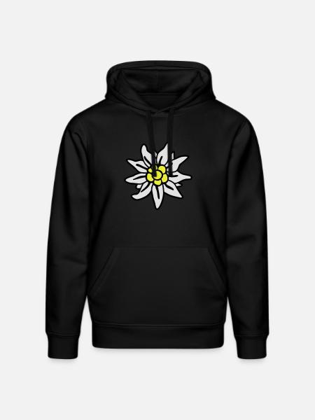 Edelweiss - - Wiesn - - Stanley/Stella DRUMMER Unisex Organic Hoodie - black