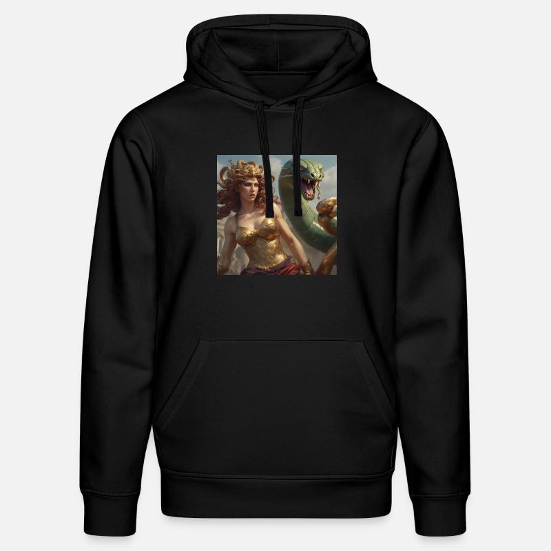 Méduse - Sweat à capuche bio DRUMMER Stanley/Stella Unisexe - noir