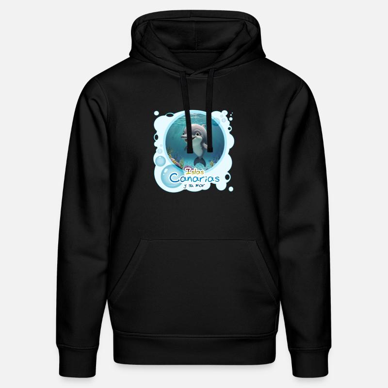 Delfin - Stanley/Stella Unisex Bio-Hoodie DRUMMER - Schwarz