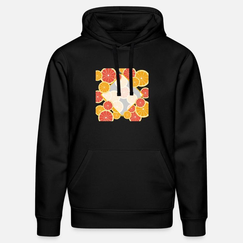Fenêtre orange pamplemousse - Sweat à capuche bio DRUMMER Stanley/Stella Unisexe - noir