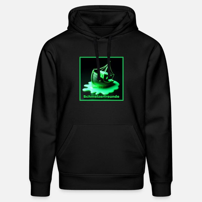 3D Drucker - Schmelzerfreunde - Stanley/Stella Unisex Bio-Hoodie DRUMMER  - Schwarz