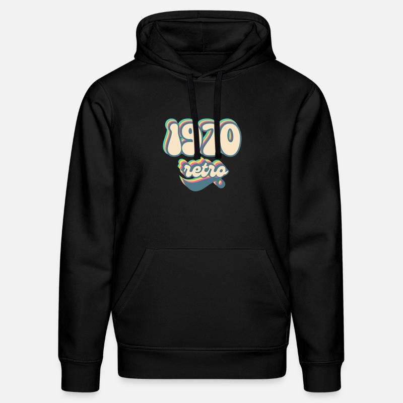 1970 retro idée cadeau - Sweat à capuche bio DRUMMER Stanley/Stella Unisexe - noir