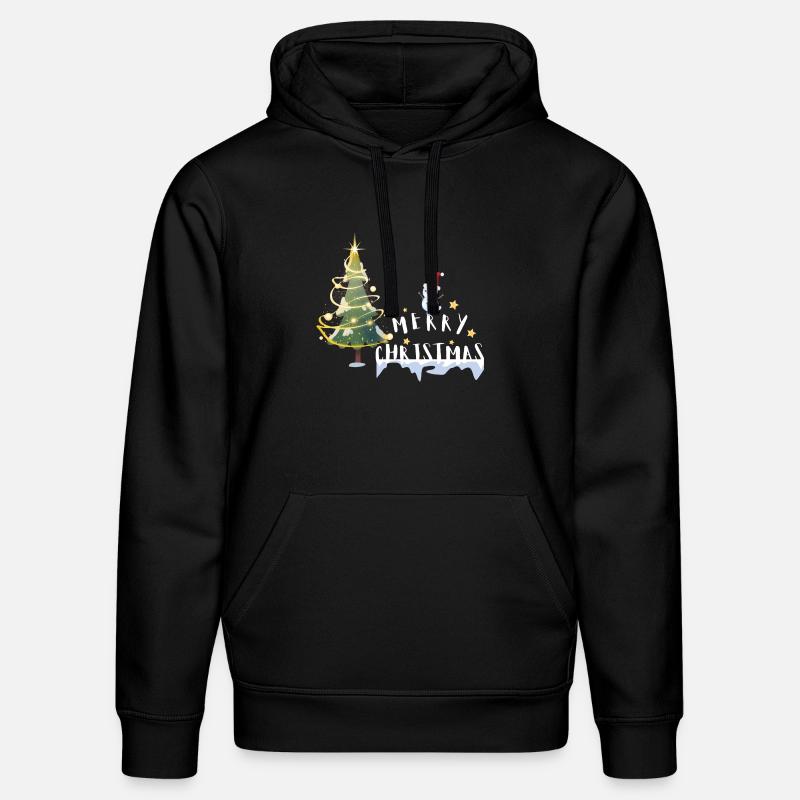 Arbre de Noël - Sweat à capuche bio DRUMMER Stanley/Stella Unisexe - noir