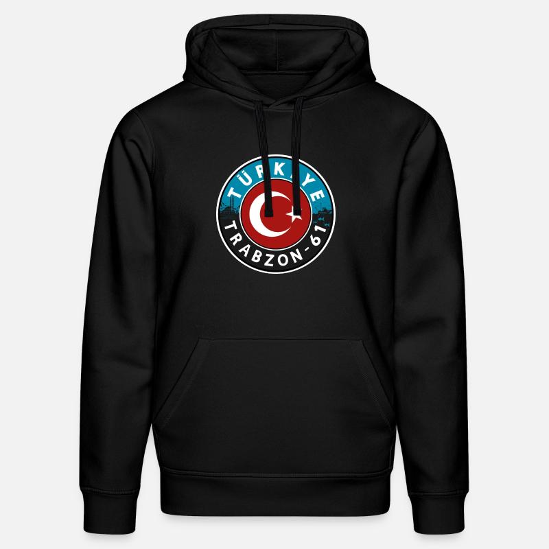 Türkiye Trabzon 61 Design - Sweat à capuche bio DRUMMER Stanley/Stella Unisexe - noir