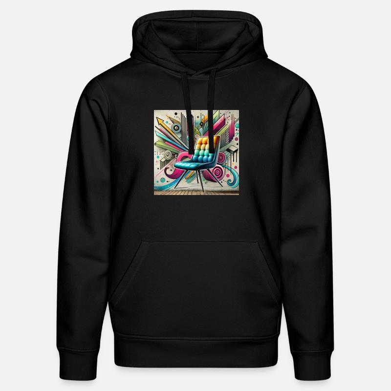 Stuhl Graffiti Möbelverkäufer - Stanley/Stella Unisex Bio-Hoodie DRUMMER - Schwarz