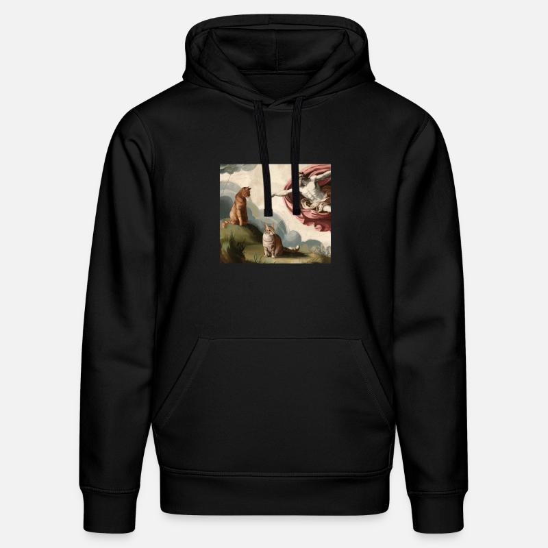 Michelangelo Chat - Sweat à capuche bio DRUMMER Stanley/Stella Unisexe - noir