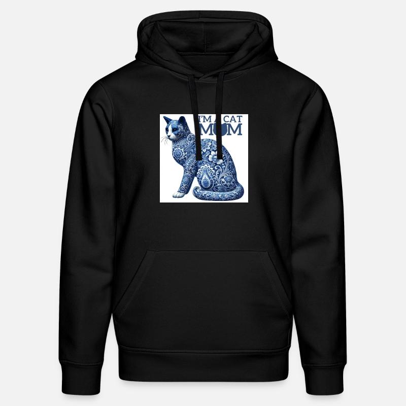 Katze .01 - Stanley/Stella Unisex Bio-Hoodie DRUMMER  - Schwarz