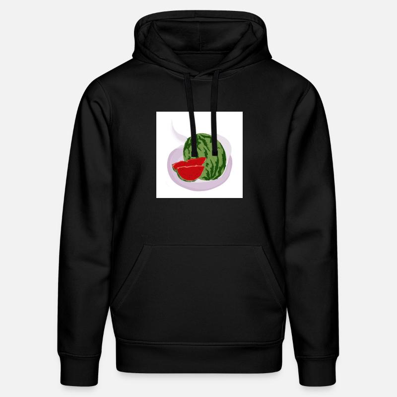 Rote Wassermelone - Stanley/Stella Unisex Bio-Hoodie DRUMMER  - Schwarz
