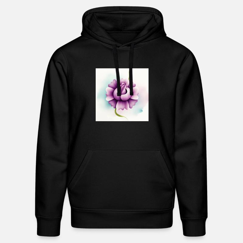 Fleur - Sweat à capuche bio DRUMMER Stanley/Stella Unisexe - noir