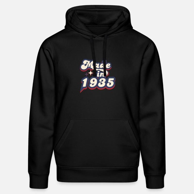 Made in 1935 retro - Sweat à capuche bio DRUMMER Stanley/Stella Unisexe - noir