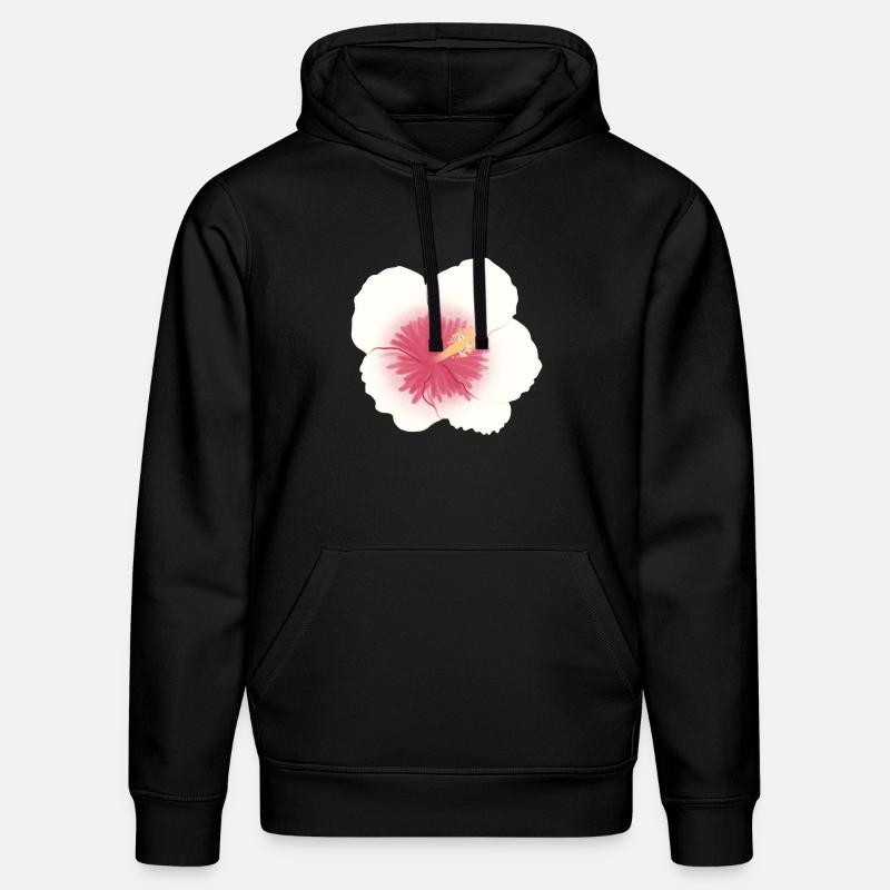 fleur d’hibiscus - Sweat à capuche bio DRUMMER Stanley/Stella Unisexe - noir