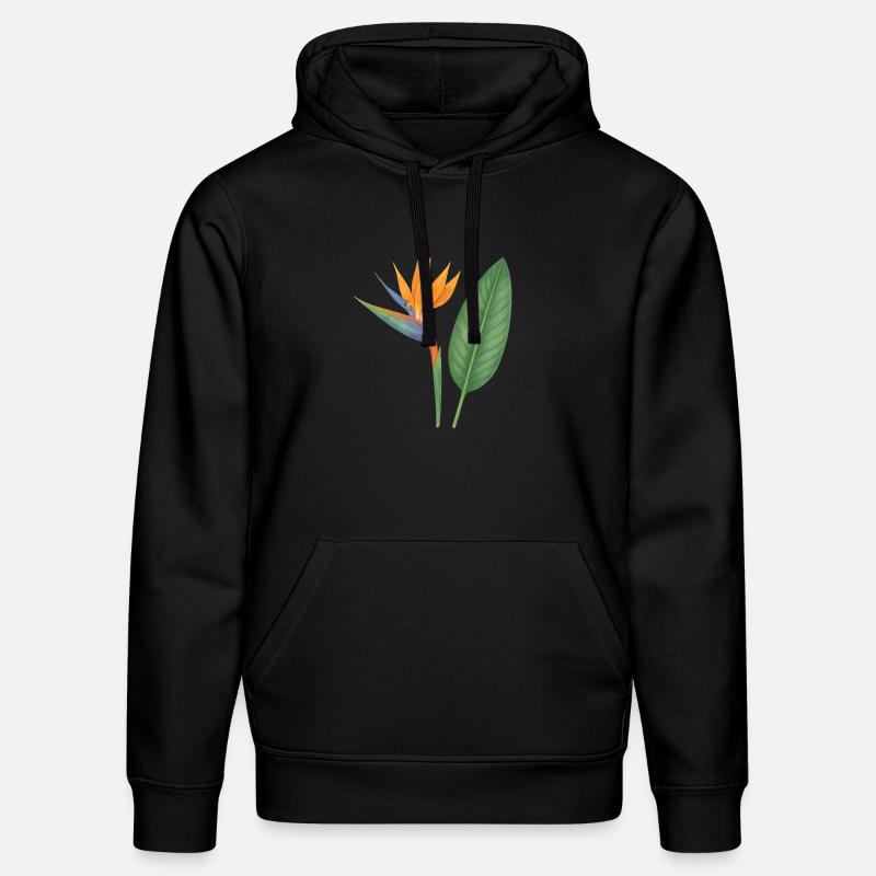 Strelitzia – fleurs exotiques - Sweat à capuche bio DRUMMER Stanley/Stella Unisexe - noir