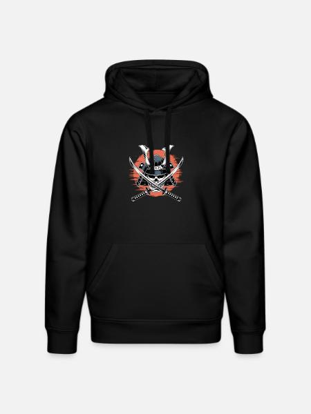 Japanese Samurai Warrior - Stanley/Stella DRUMMER Unisex Organic Hoodie - black