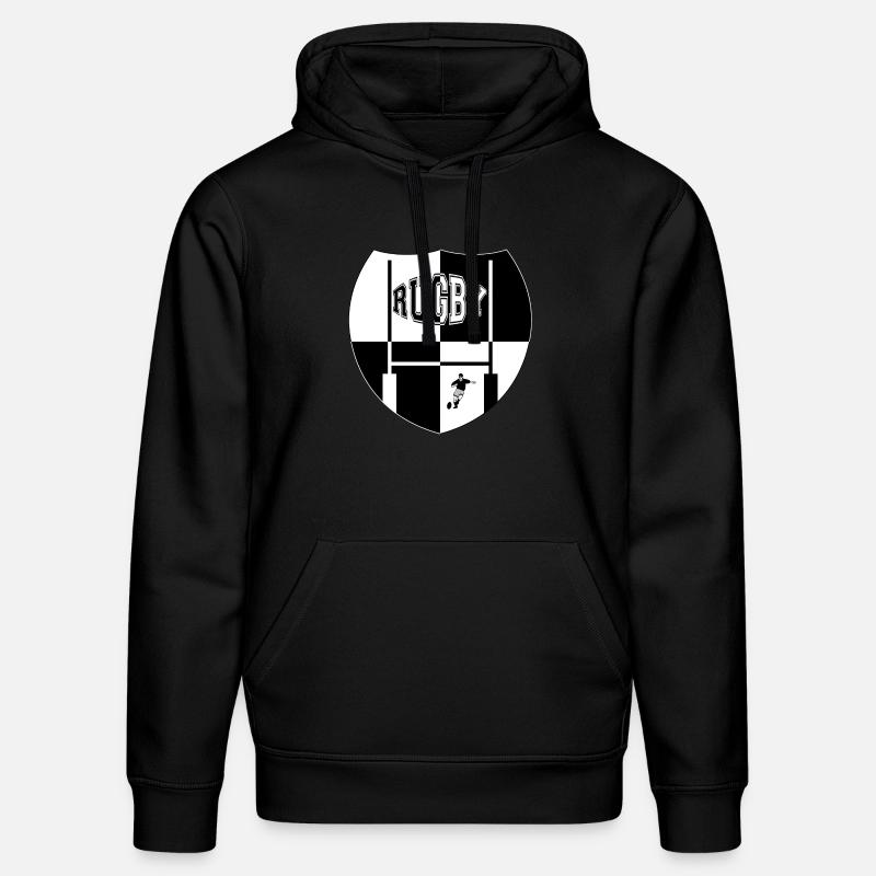 rugby - Stanley/Stella DRUMMER Unisex Organic Hoodie - black