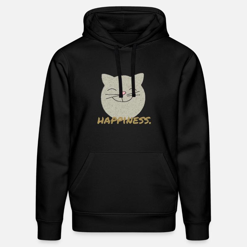 Bonheur de chat - Sweat à capuche bio DRUMMER Stanley/Stella Unisexe - noir