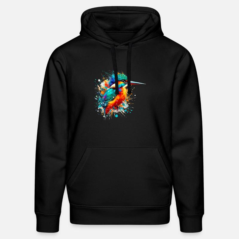 Eisvogel - Stanley/Stella Unisex Bio-Hoodie DRUMMER  - Schwarz