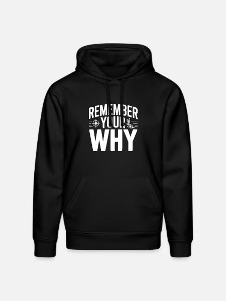 Remember Your Why - Stanley/Stella DRUMMER Unisex Organic Hoodie - black