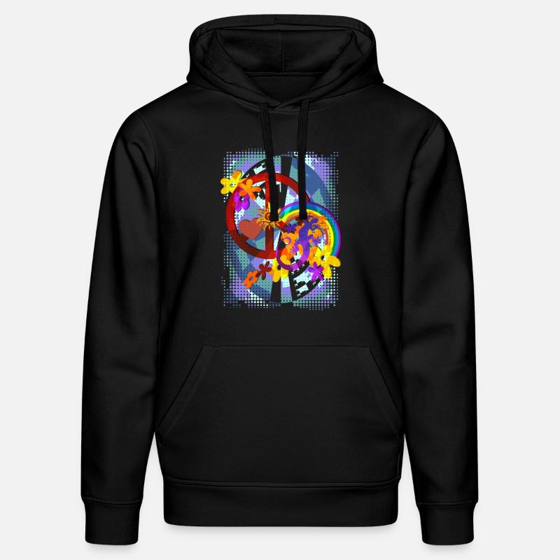 FLOWER POWER résumé - Sweat à capuche bio DRUMMER Stanley/Stella Unisexe - noir
