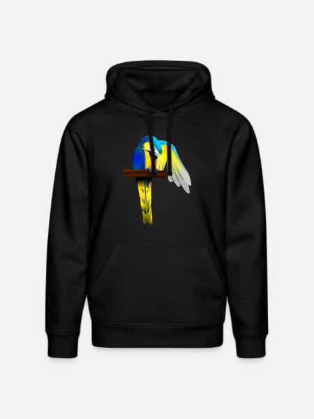 Parrot - Stanley/Stella DRUMMER Unisex Organic Hoodie - black