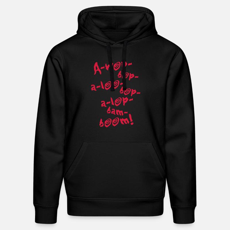 A-Wop-Bop-A-Loo-Bop-A-Lop-Bam-Boom! (1C) - Sweat à capuche bio DRUMMER Stanley/Stella Unisexe - noir