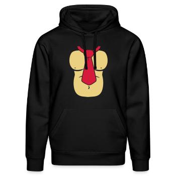 Ape Body - Stanley/Stella Unisex Bio-Hoodie DRUMMER  - Schwarz - Vorne - Marisol (170cm) & Nik (191cm)
