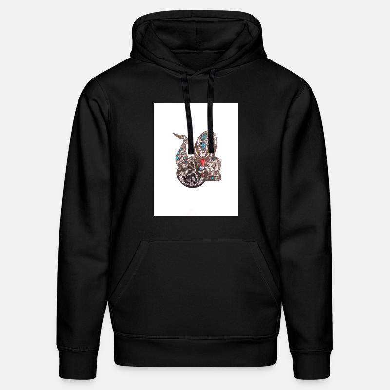 Serpent - Sweat à capuche bio DRUMMER Stanley/Stella Unisexe - noir