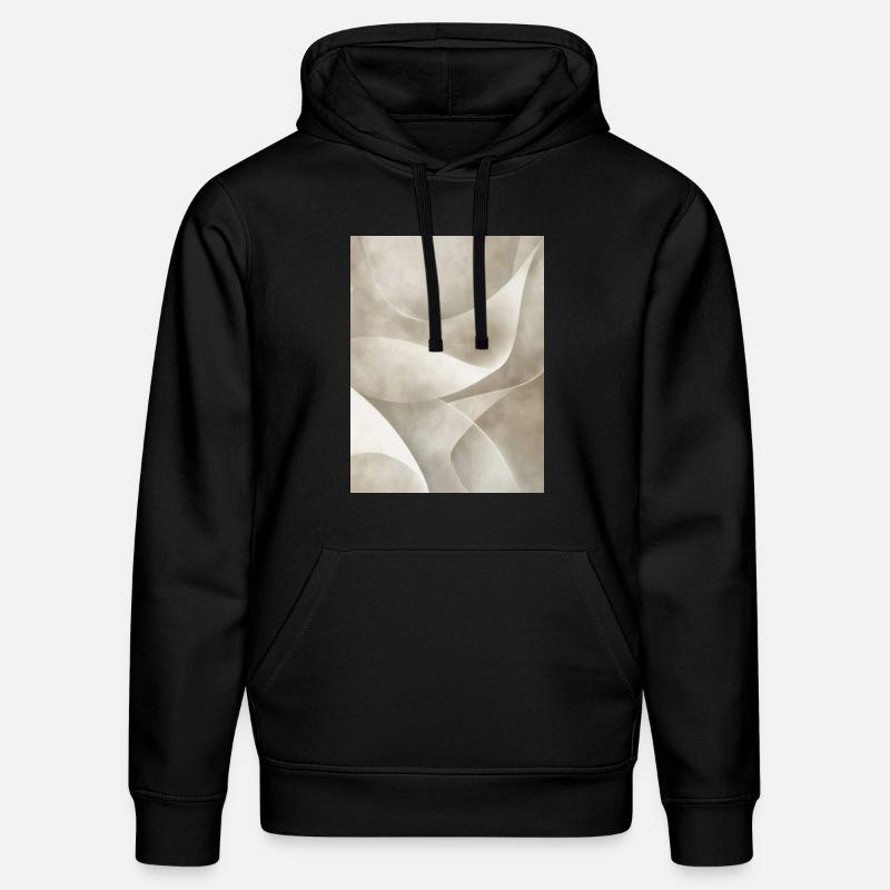 Vert Abstrait 7 - Sweat à capuche bio DRUMMER Stanley/Stella Unisexe - noir