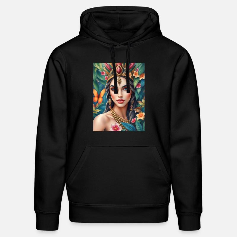 Déesse Maya - Sweat à capuche bio DRUMMER Stanley/Stella Unisexe - noir